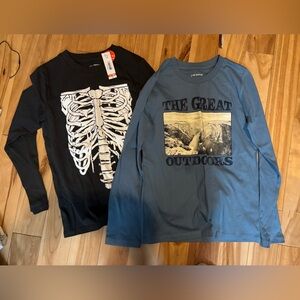 Joe Fresh Black and Blue Kids Long Sleeve Tees